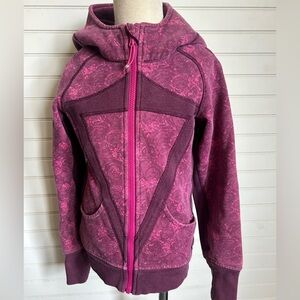 IVIVVA by LULULEMON girls size 8 Purple Remix scuba hoody jacket